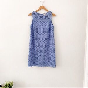 LOFT blue sleeveless dress